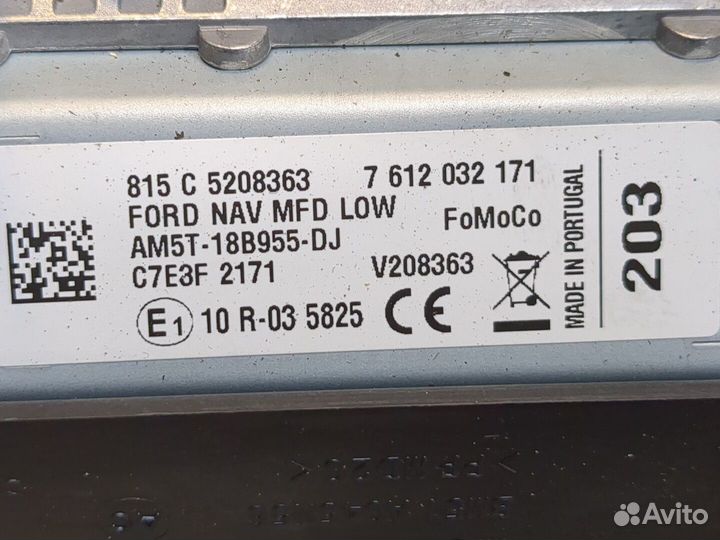 Дисплей мультимедиа Ford Focus 3, 2012