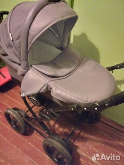 Коляска 2 в 1 эко кожа