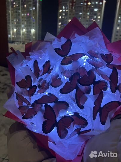 Готовый букет 33 бабочки