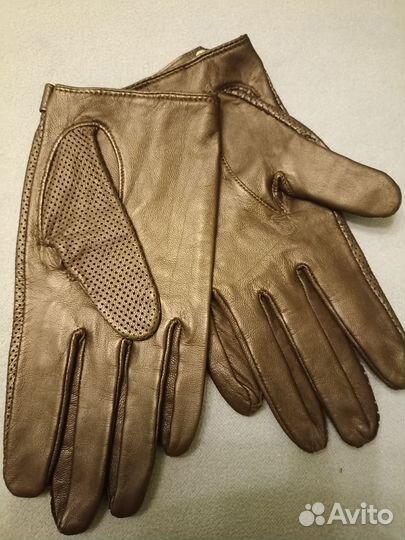 Автоперчатки кожа женские р. 8