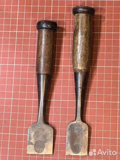 Две старые японские стамески 29 и 35 мм