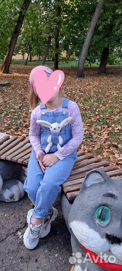 Комбинезон джинсовый размер 122