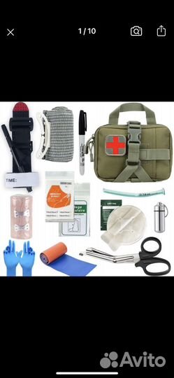 Тактическая аптечка первой помощи 13 предметов