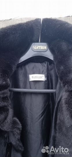 Шуба длиннополая из искусственного меха