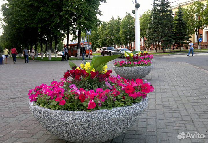 Вазон бетонный Плато