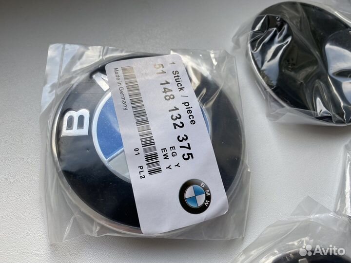 Комплект эмблем BMW перед зад капот багажник бмв