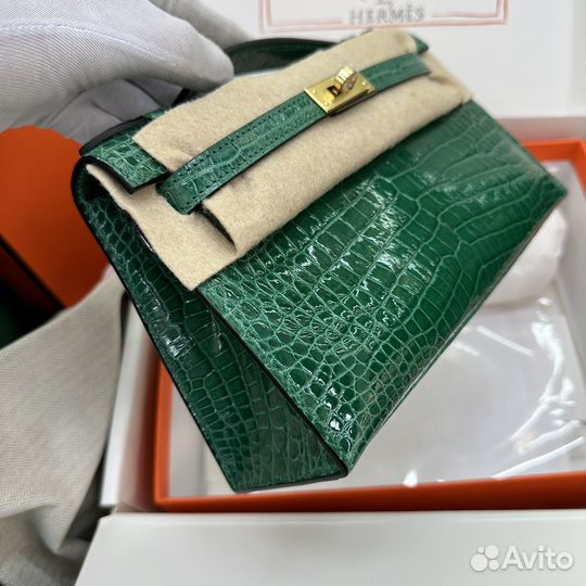 Сумка Hermes Kelly Pochette Croco