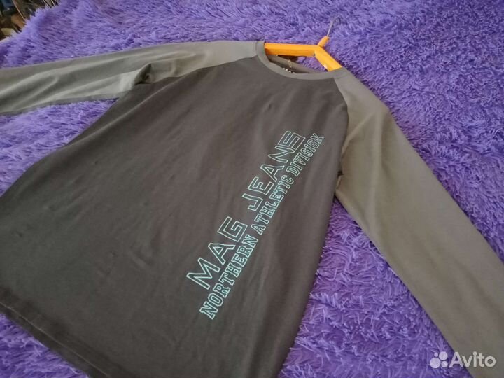 Футболка с длинным рукавом мужская 50 52 размер