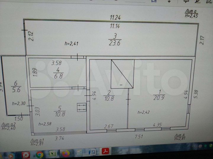 Дом 75 м² на участке 10 сот.