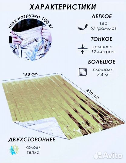 Термоодеяло для обертывания