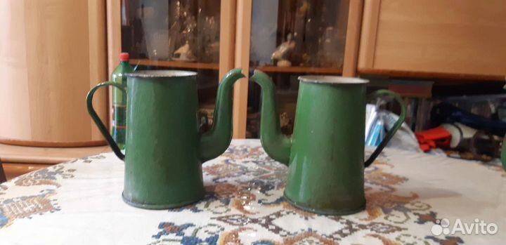 Посуда СССР, кофейники эмалированные