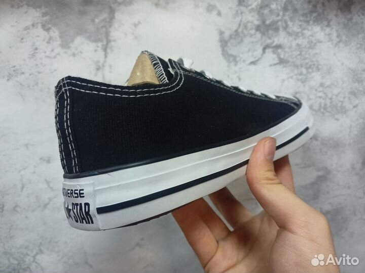 Кеды Converse black/white low