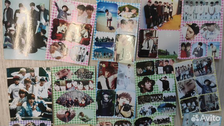 Набор наклеек с BTS - цена за 20 шт (листов)