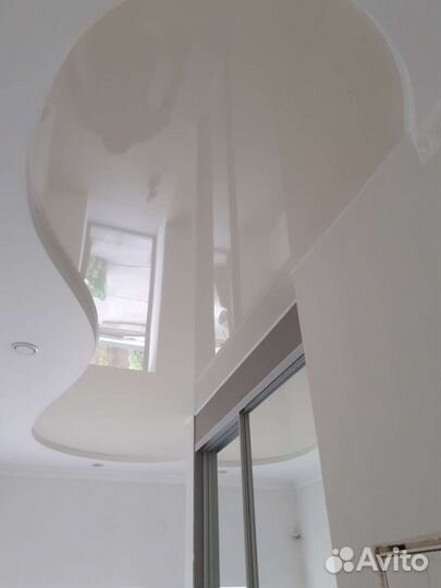 Натяжные потолки, криволинейные с фото