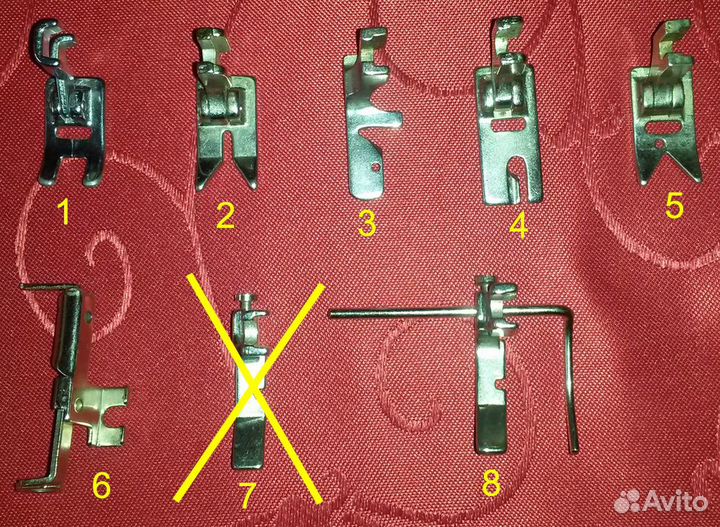 Лапки для швейных машин Чайка, Пмз, Класс 2М, Тула