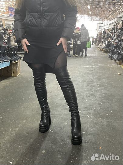 Сапоги женские ботфорты зимние 37