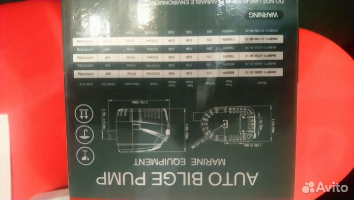 Насос 12 вольт автоматический водоотливной