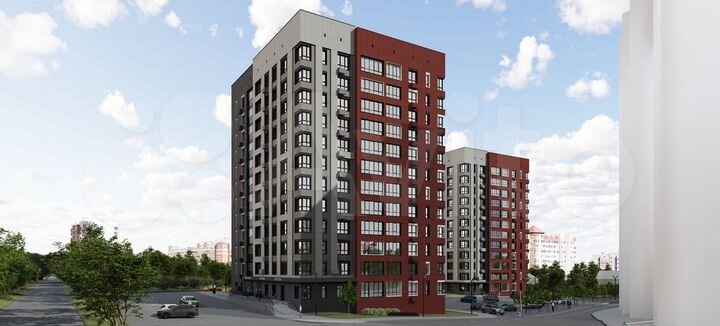 2-к. квартира, 68,7 м², 6/12 эт.