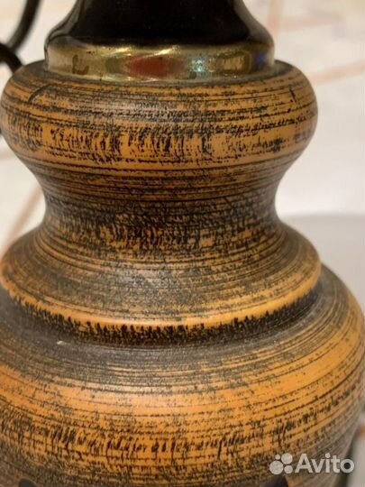 Люстра стекло металл дерево