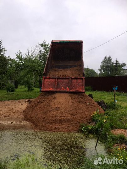 Песок доставка 1, 3, 5, 10, 15, 20 тонн