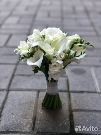 Свадебный букет.Бутоньерка