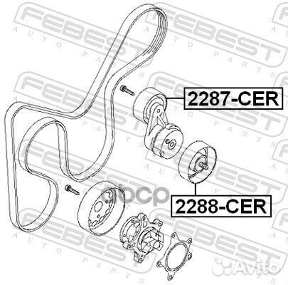 Ролик / febest 2288-CER 2288CER Febest