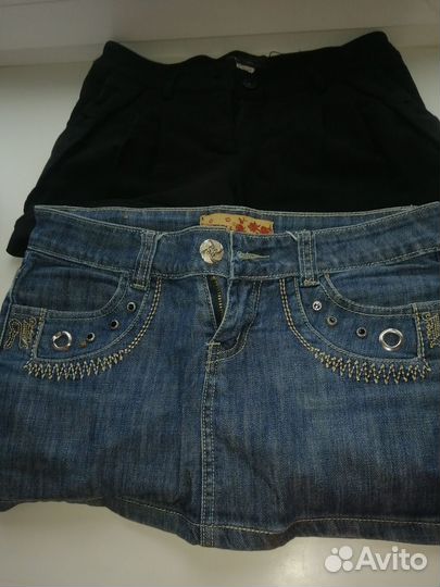 Юбка джинсовая и шорты