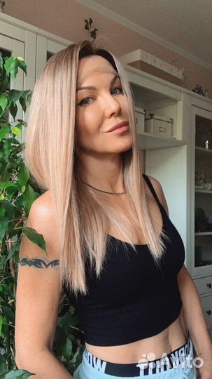 Парик/ полусистема волос из термоволокна