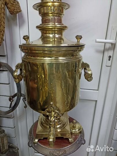 Самовар на дровах старинный.Тейле