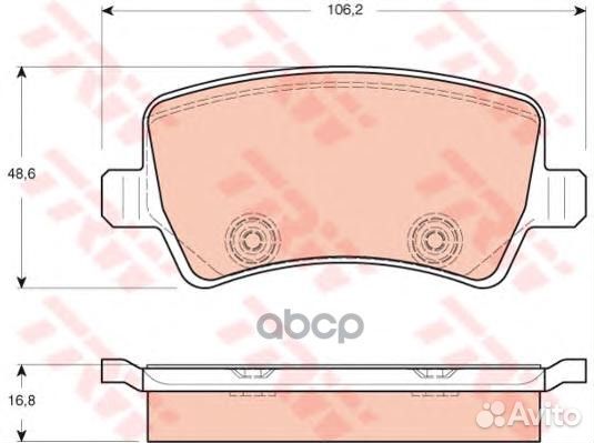 GDB1685 1236 00FDB1918 1503969 колодки диск