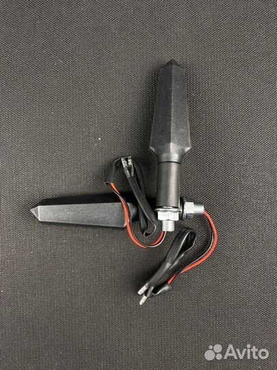 Поворотники для мотоцикла универсальные (Красный)