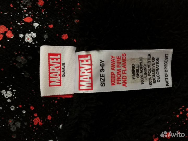 Новый Комплект шапка и шарф для реб. зима 3-6 лет