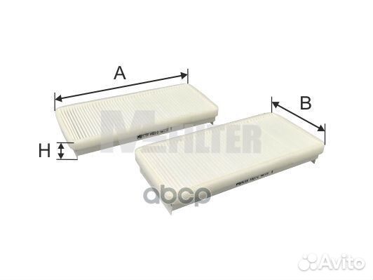 Фильтр салона 2шт MB W210/W220 95-05 k9212