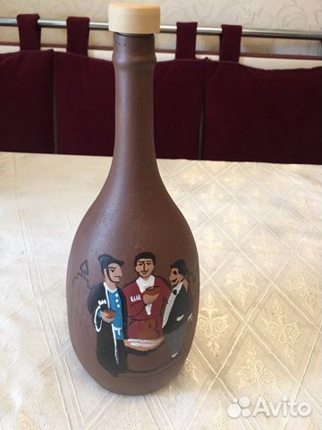 Бутылка керамическая