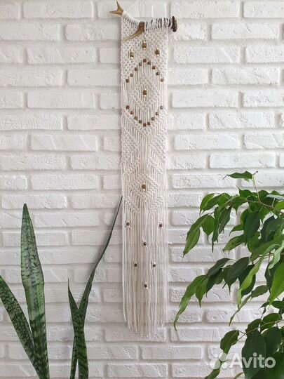 Макраме панно на роге