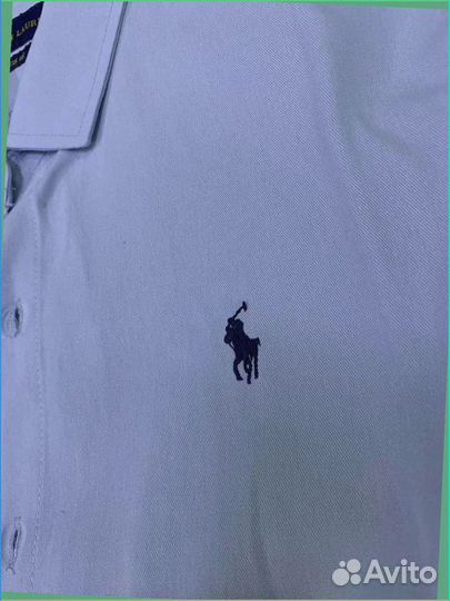 Поло рубашка с длинным рукавом (качество premium)