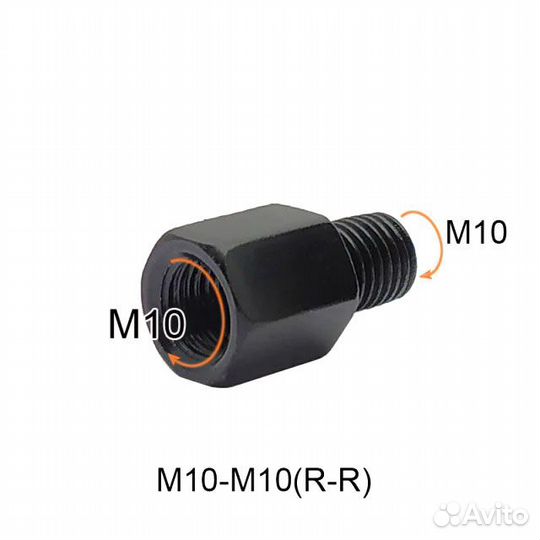 Переходники на зеркала мотоцикла 10mm RR+RL