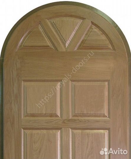 Арочная металлическая дверь