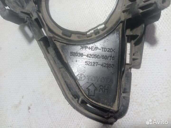 Накладка на туманку передняя правая Toyota Rav4 4