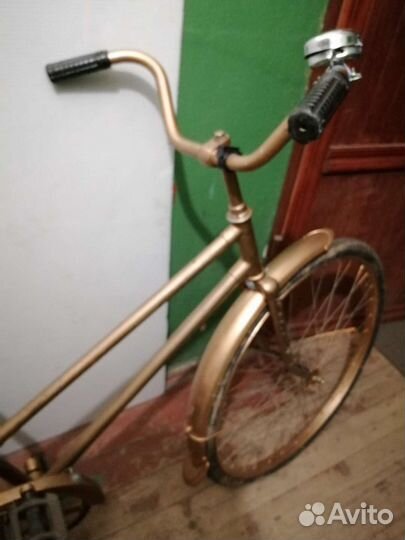Велосипед ретро дамский золотой(можно в аренду)