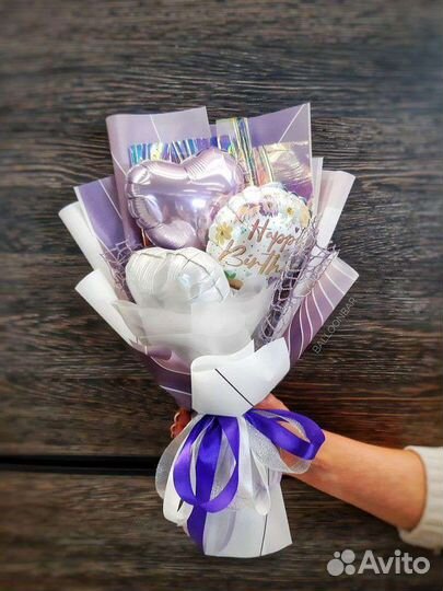 Букеты из шаров на выписку или день рождения