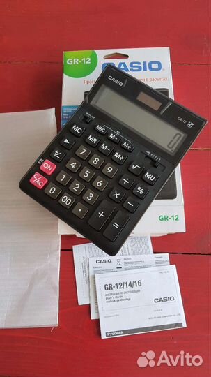 Калькулятор бухгалтерский casio gr12 новый