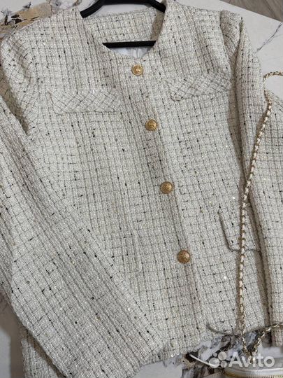 Твидовый Жакет