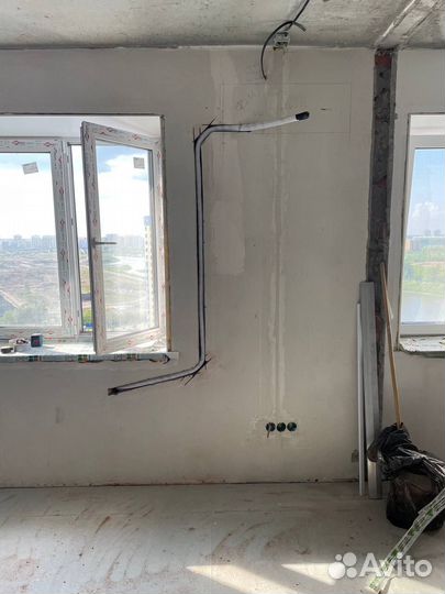 Установка кондиционера, трасса для кондиционера