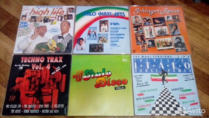 Фирменные Italo-Disco/Pop-сборники (2LP)
