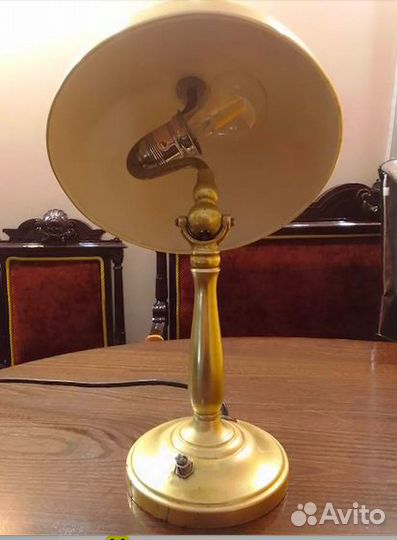 Старинная веннтажная настольная лампа до 1917г