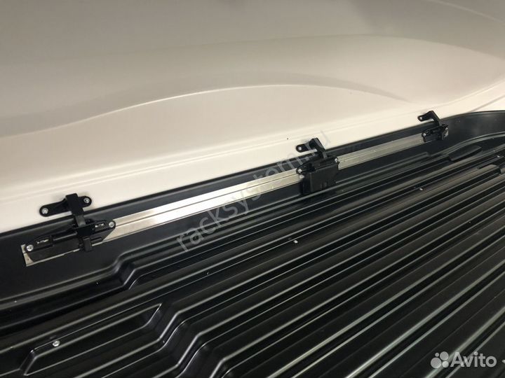 Бокс на крышу еd-185 белый карбон