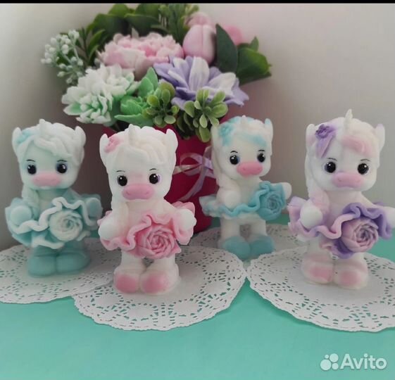 Силиконовая форма для мыла Единорожка