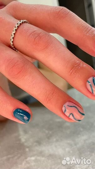 Маникюр наращивание ногтей