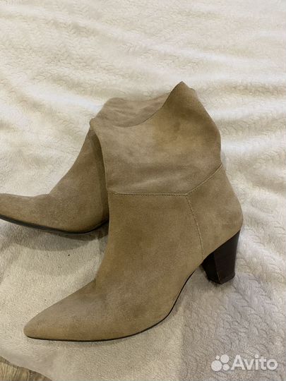 Ботильоны Зара натуральная замша